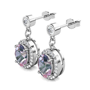 18K White Gold Alexandrite Earrings "Melanie"