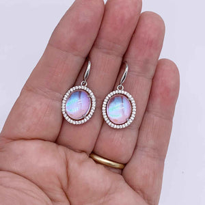 silver moonstone earrings frenelle