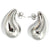 silver teardrop earrings