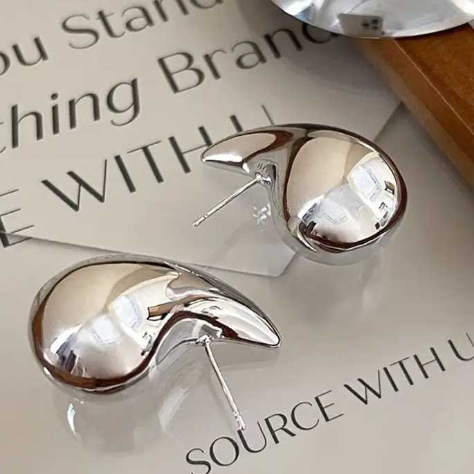 silver waterdrop earrings buy online nz