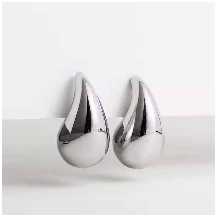 silver waterdrop earrings quality