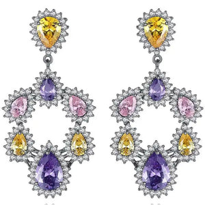 crystal drop earrings