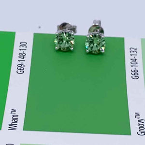 silver peridot stud earrings resene