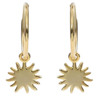 18K Gold Star Dangle Earrings "Anya"
