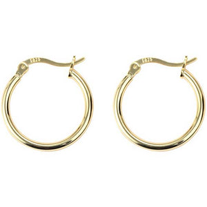 18K Gold Huggie Hoop Earrings "Sydney"