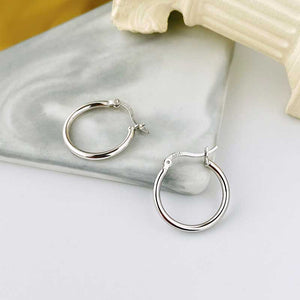 925 Sterling Silver Hoop Earrings "Sydney"