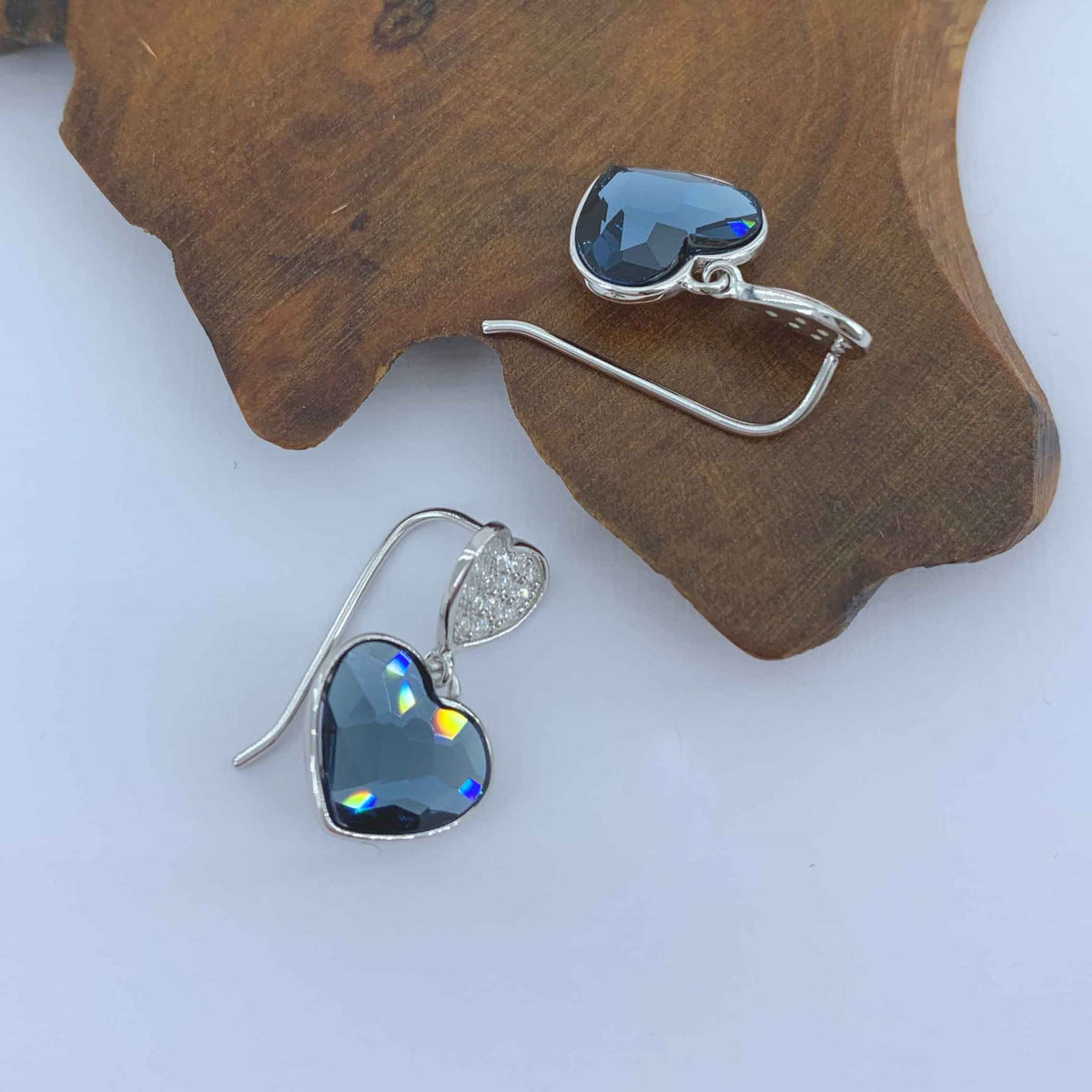 925 Sterling Silver Premium Crystal Dangle Earrings "Talia"
