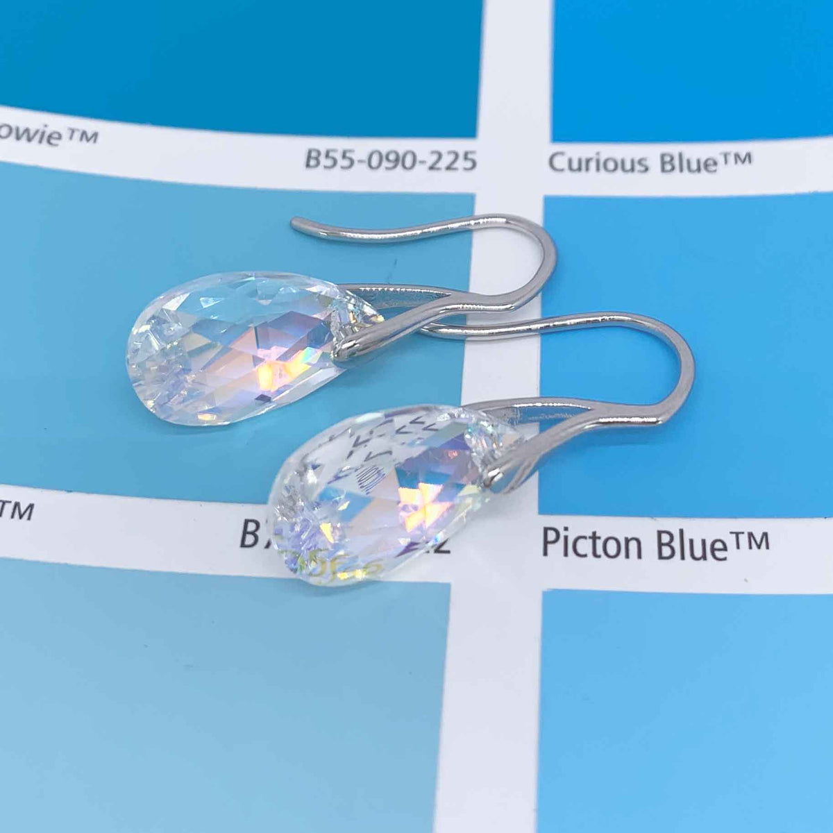 crystal drop earrings resene