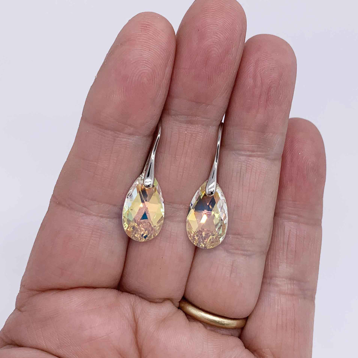 crystal drop earrings frenelle