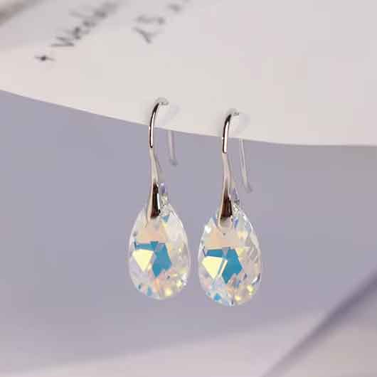 crystal drop earrings hanging drop