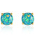 green opal stud earrings