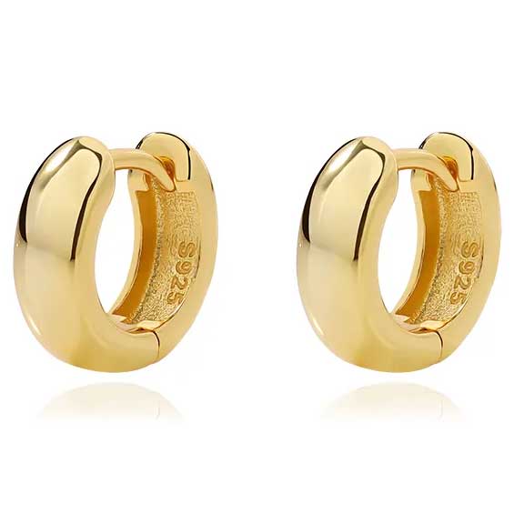 gold hoop earrings