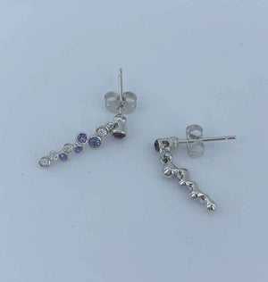 925 Sterling Silver Premium Crystal Drop Earrings "Ursula"