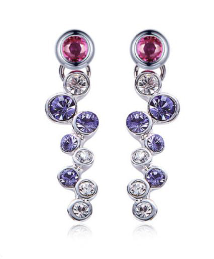 925 Sterling Silver Premium Crystal Drop Earrings "Ursula"