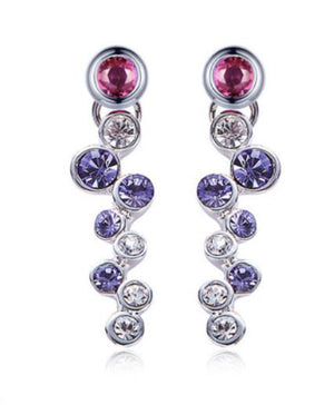 925 Sterling Silver Premium Crystal Drop Earrings "Ursula"