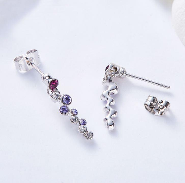 925 Sterling Silver Premium Crystal Drop Earrings "Ursula"