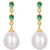 gold pearl earring