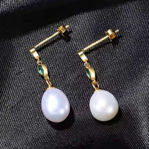 gold pearl earring jewellery