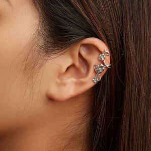 silver floral ear cuff buy online nz