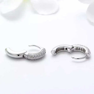 925 Sterling Silver SMALL Huggie Earrings "Zoe"