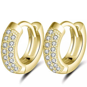18K Yellow Gold SMALL Huggie Earrings "Zoe"