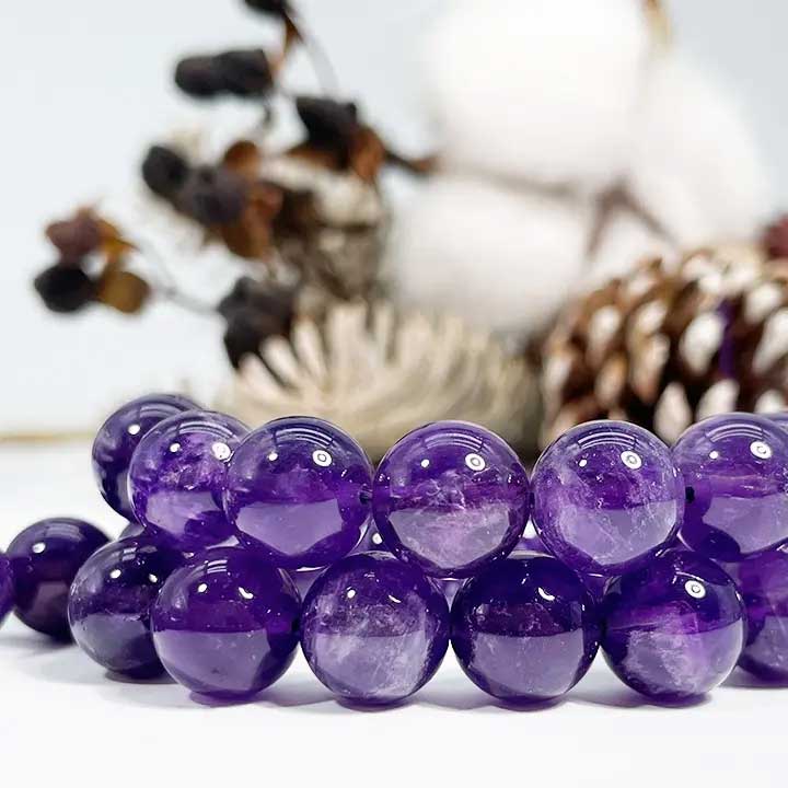 Amethyst Gemstone Beads (10mm)