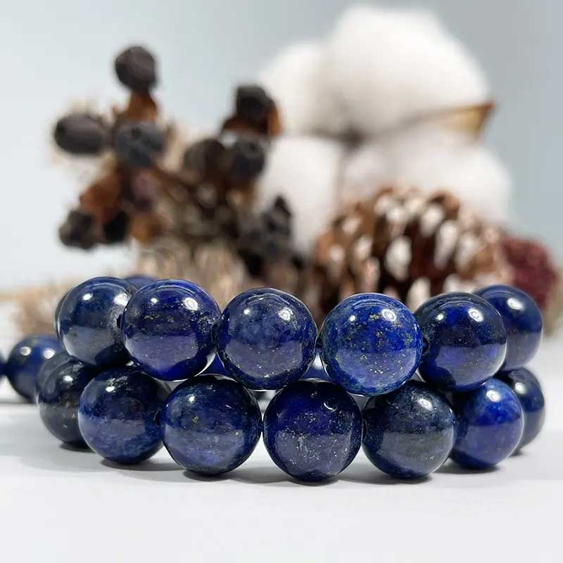 lapis lazui beads 4mm frenelle