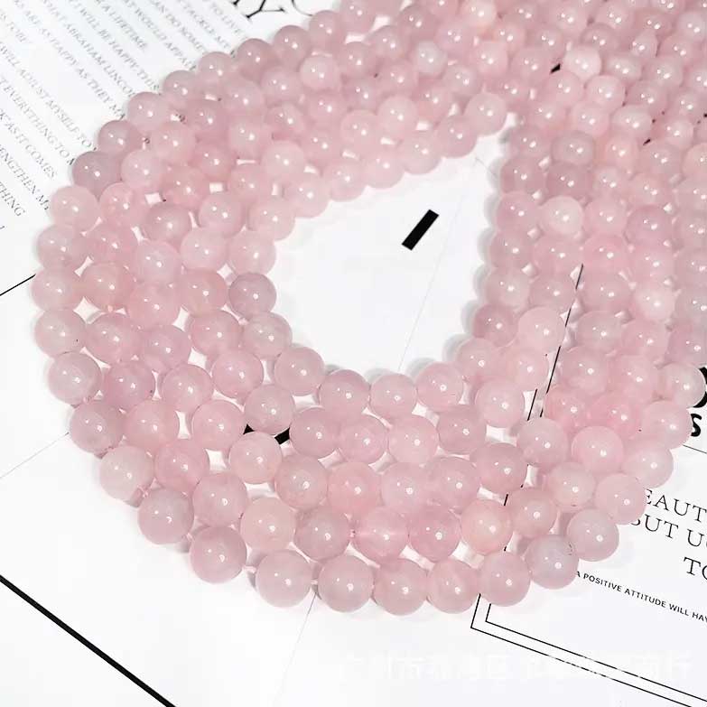 rose quartz beads 4mm jewellery