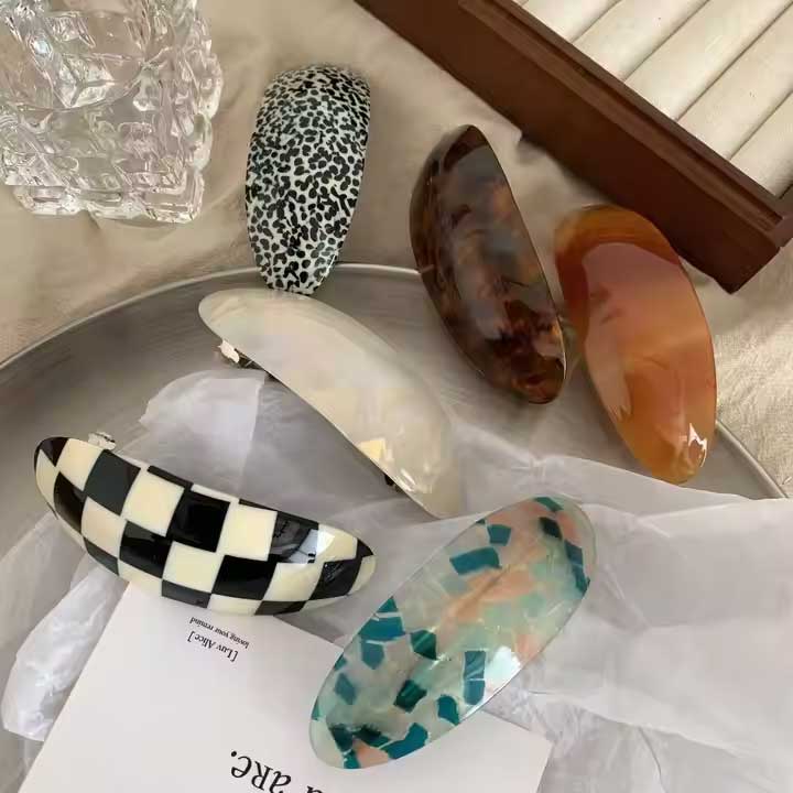 oval barrette hair clip accessories