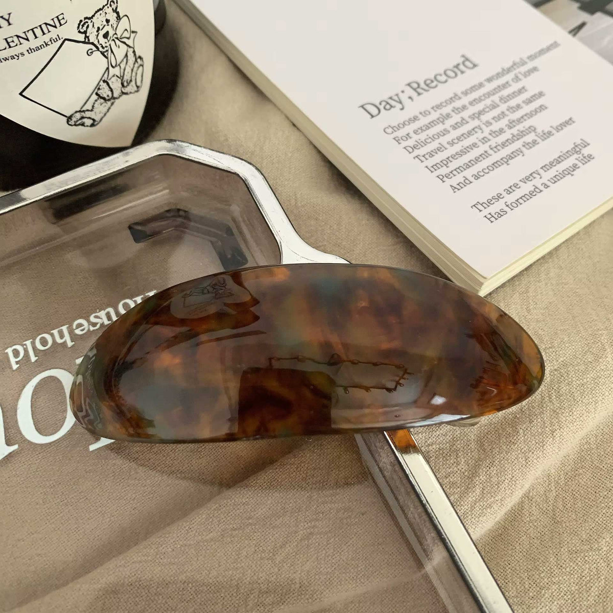 oval barrette hair clip jewellery