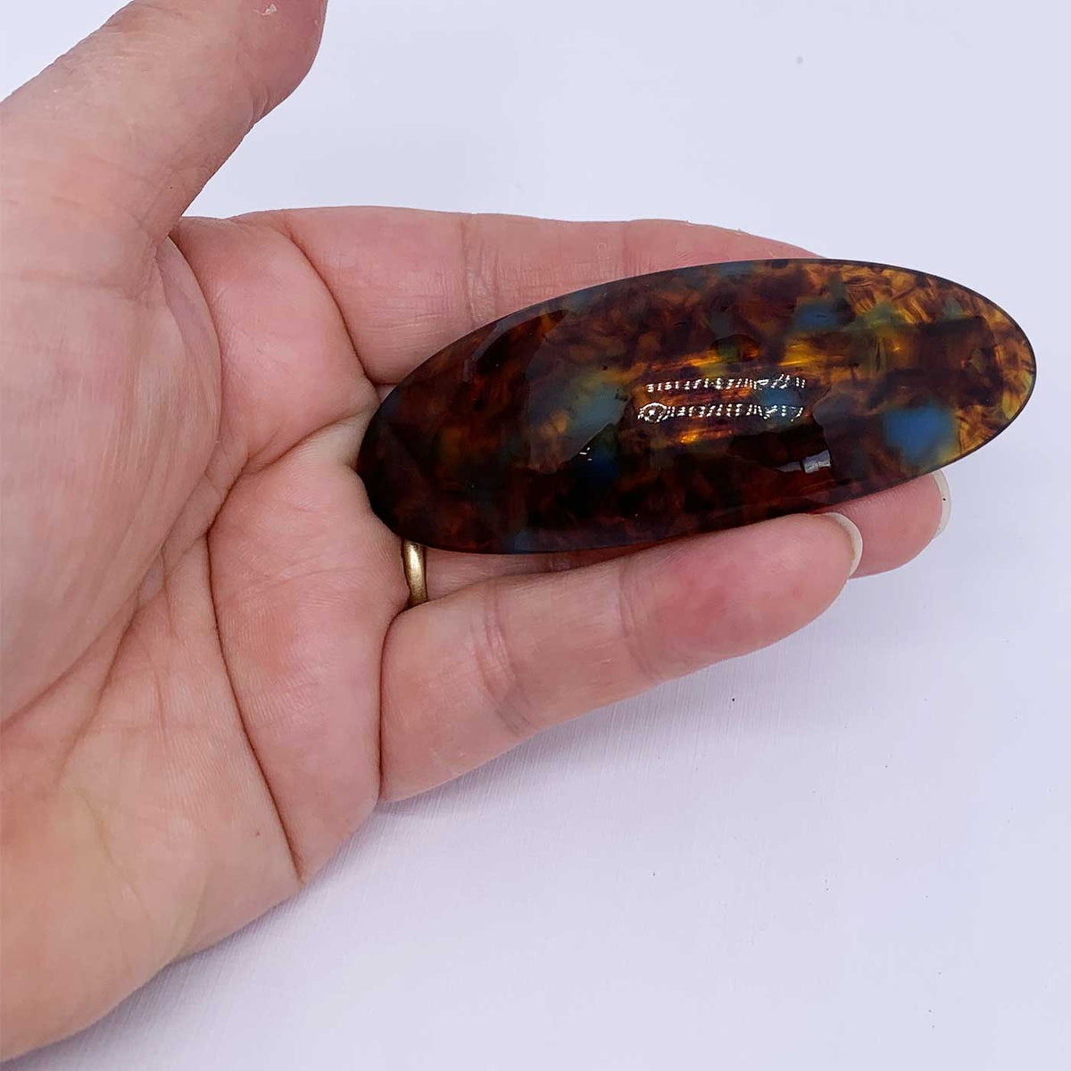 oval barrette hair clip frenelle