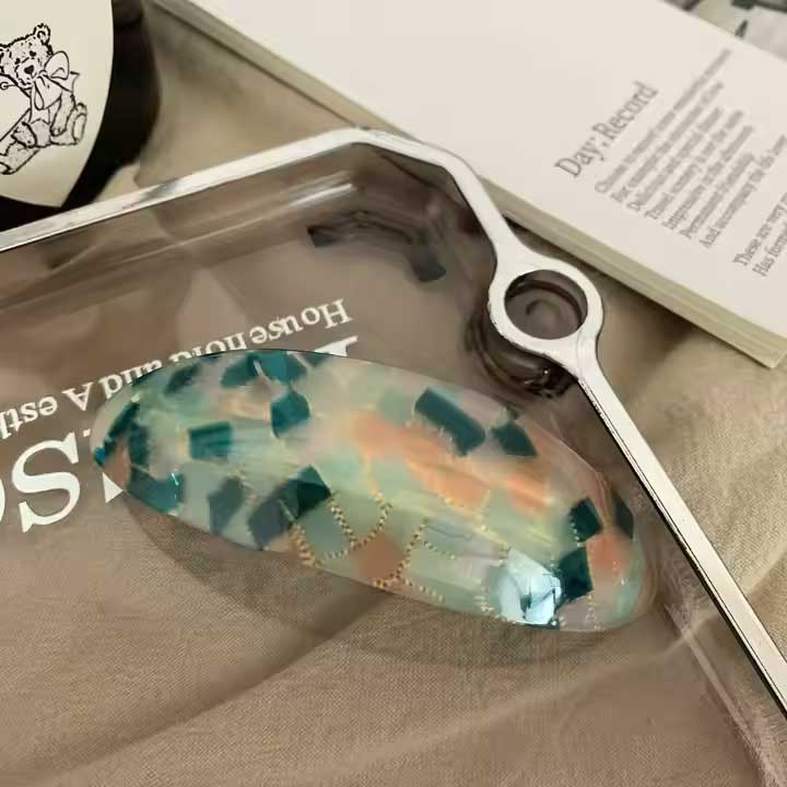 oval barrette hair clip