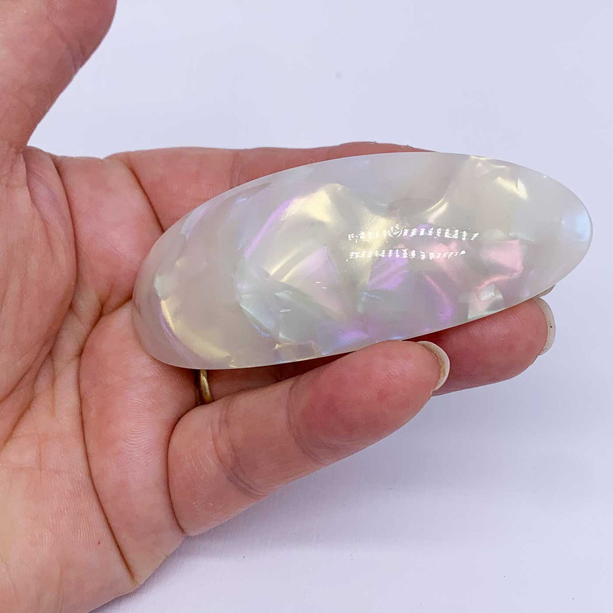 oval barrette hair clip frenelle