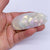 oval barrette hair clip white pearl