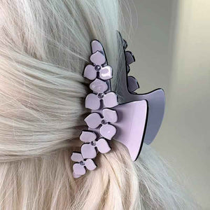 Hair Clip with Flowers "Paige" (Lavender)