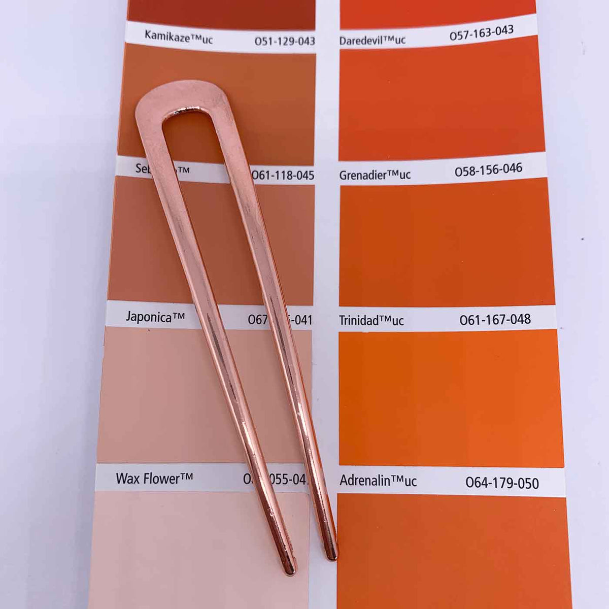 rose gold hair fork resene