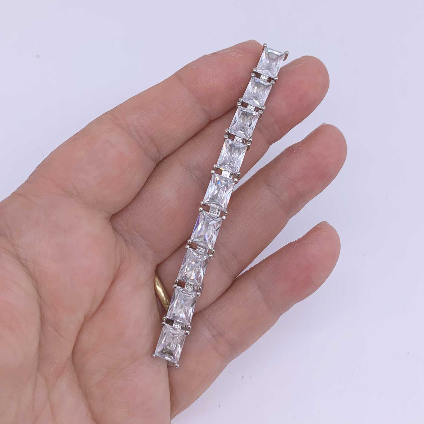 Silver Crystal Hair Clip