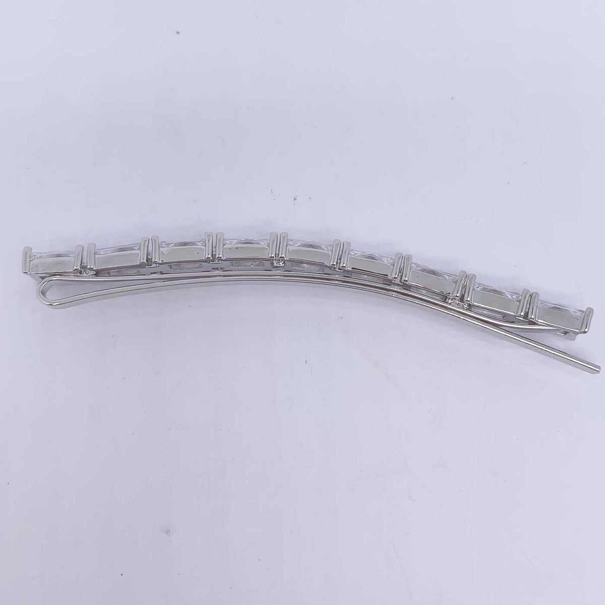 Silver Crystal Hair Clip slide