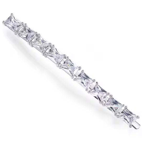 Silver Crystal Hair Clip