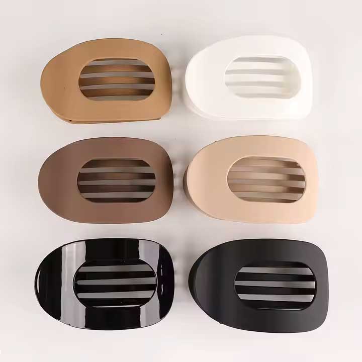 black gloss flat hair clip for driving frenelle accessories