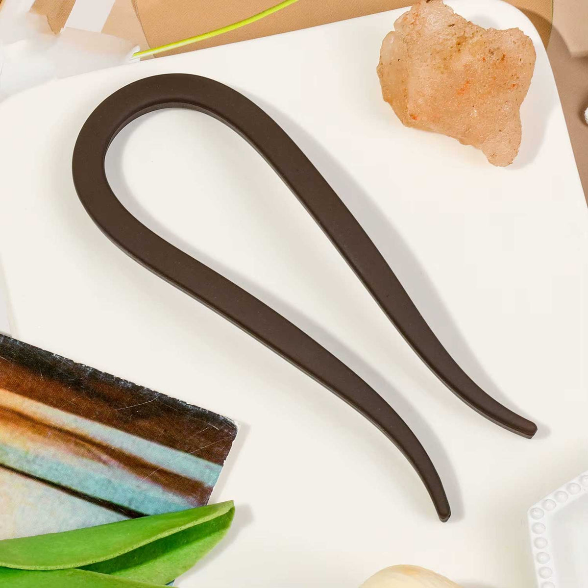 brown hair fork accessory