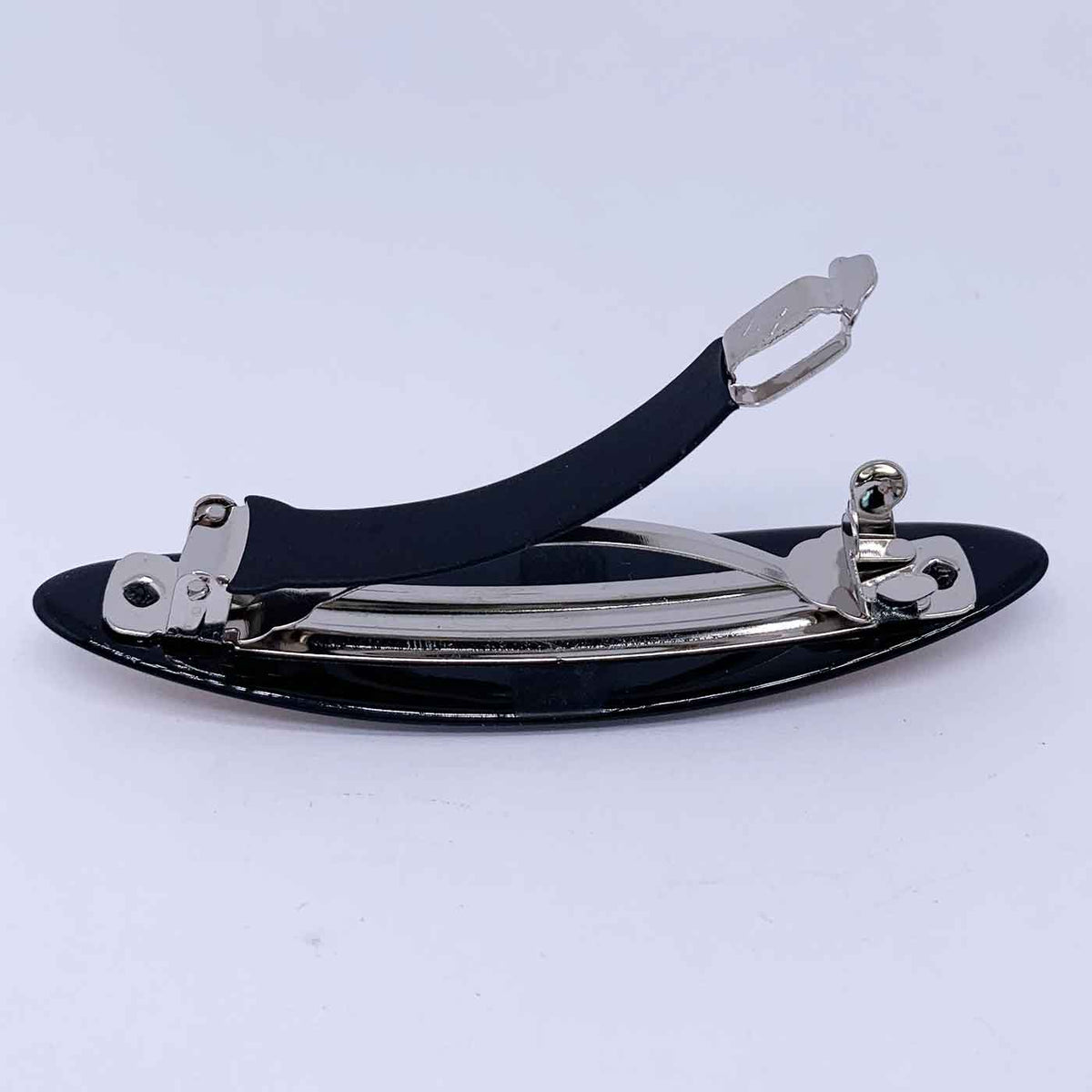 Black hair barrette clip