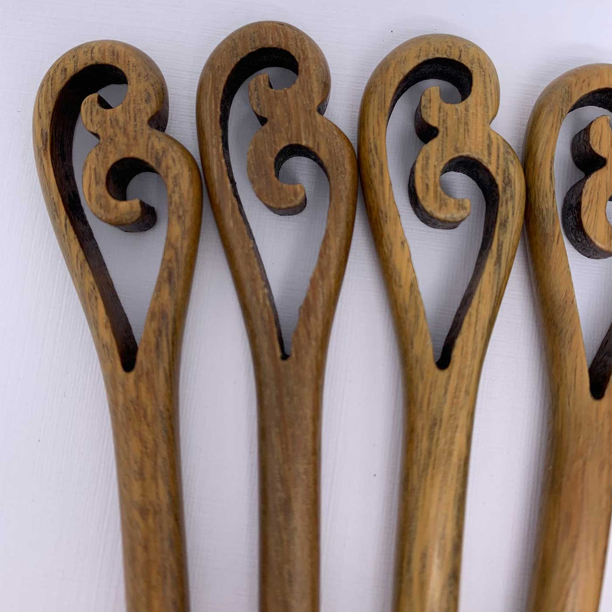 Maori Razor Design Hair Wooden Hair Stick Maori Design