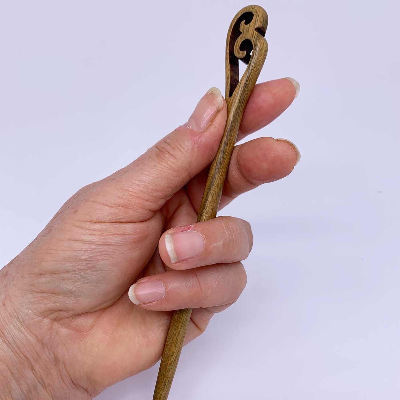 koru maori hair stick