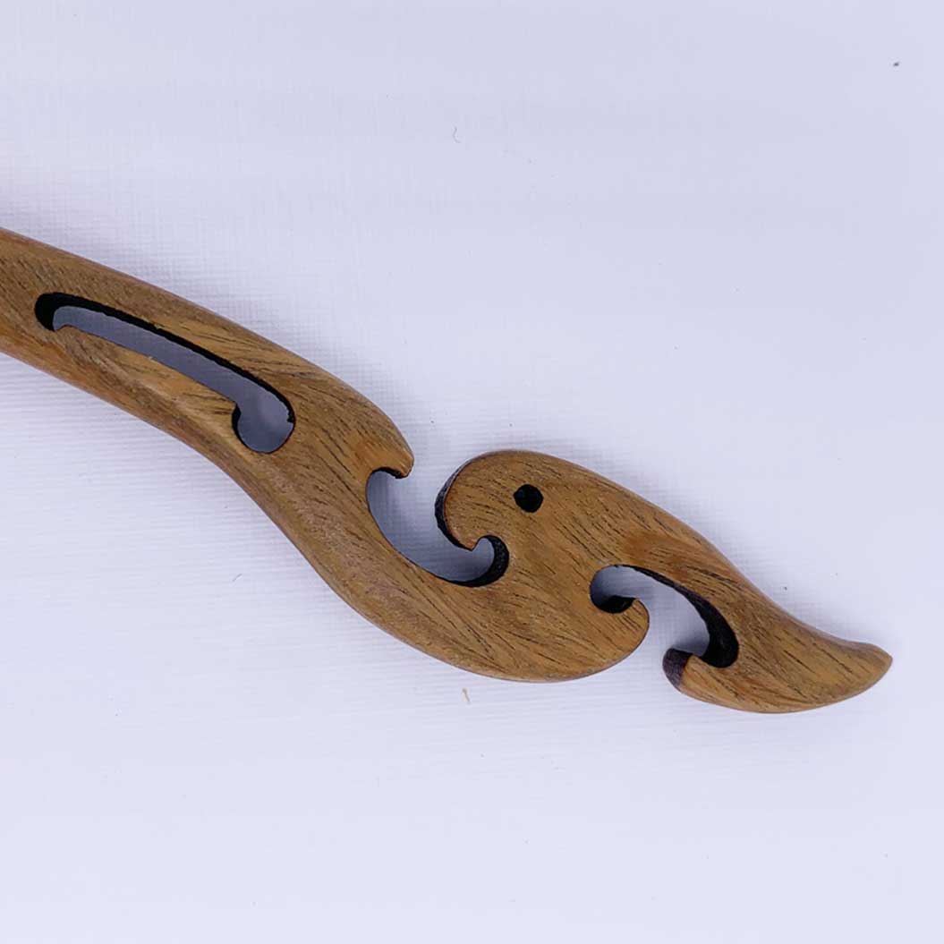 wooden wahine hair stick