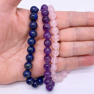 8mm gemstone beads frenelle amethyst