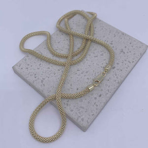 gold mesh necklace chain jewellery