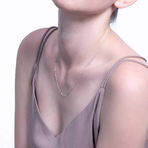 925 Sterling Silver Chain with Bolt clasp "Figaro" (Width 1.7 mm)