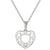 silver heart necklace