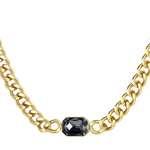 gold curb chain necklace